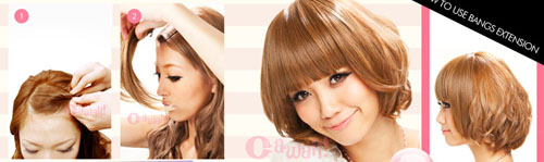 Cawaii! Bangs Extension - 100% PREMIUM HUMAN HAIR!